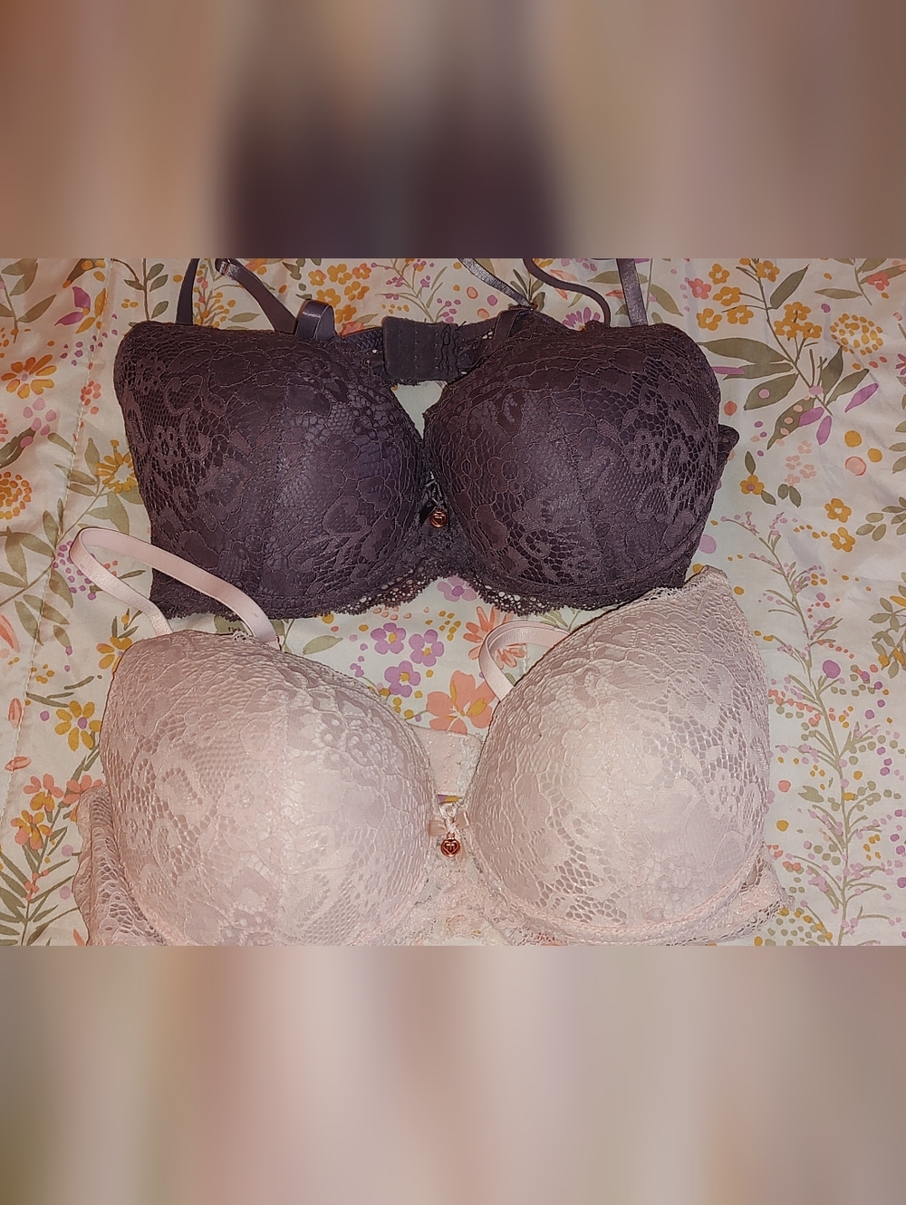 Marilyn Monroe  2 Push Up Bras Adjusted to 36 With C Cup Excellent Condition